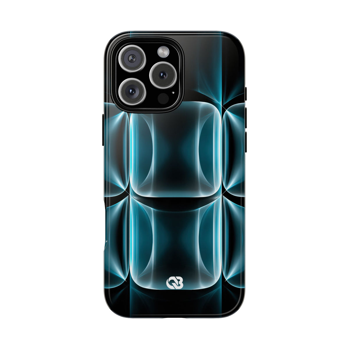 Cyan Core Matrix · Tough Phone Case for iPhone · Blue