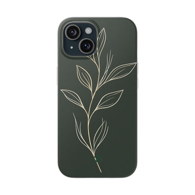 Green Lite Phone Case for iPhone - Deep Moss Willow