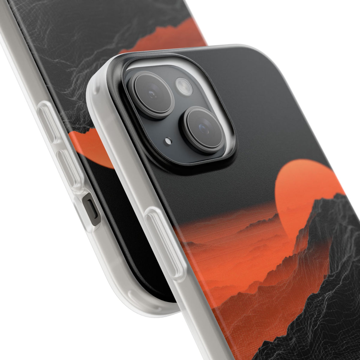 Solar Ridge Mesh · Lite Phone Case for iPhone ·  Black