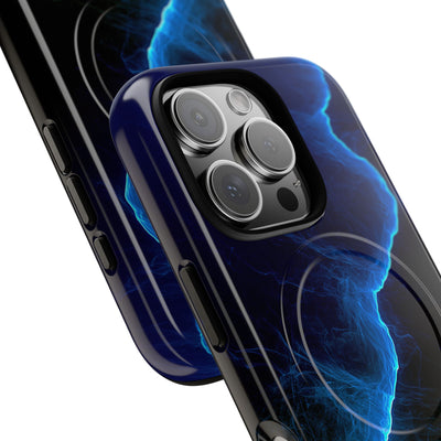 Electric Azure Drift · Tough 2.0 Magnetic Phone Case for iPhone · Blue