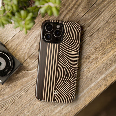 Brown Tough Phone Case for iPhone - Espresso Sand Ridge