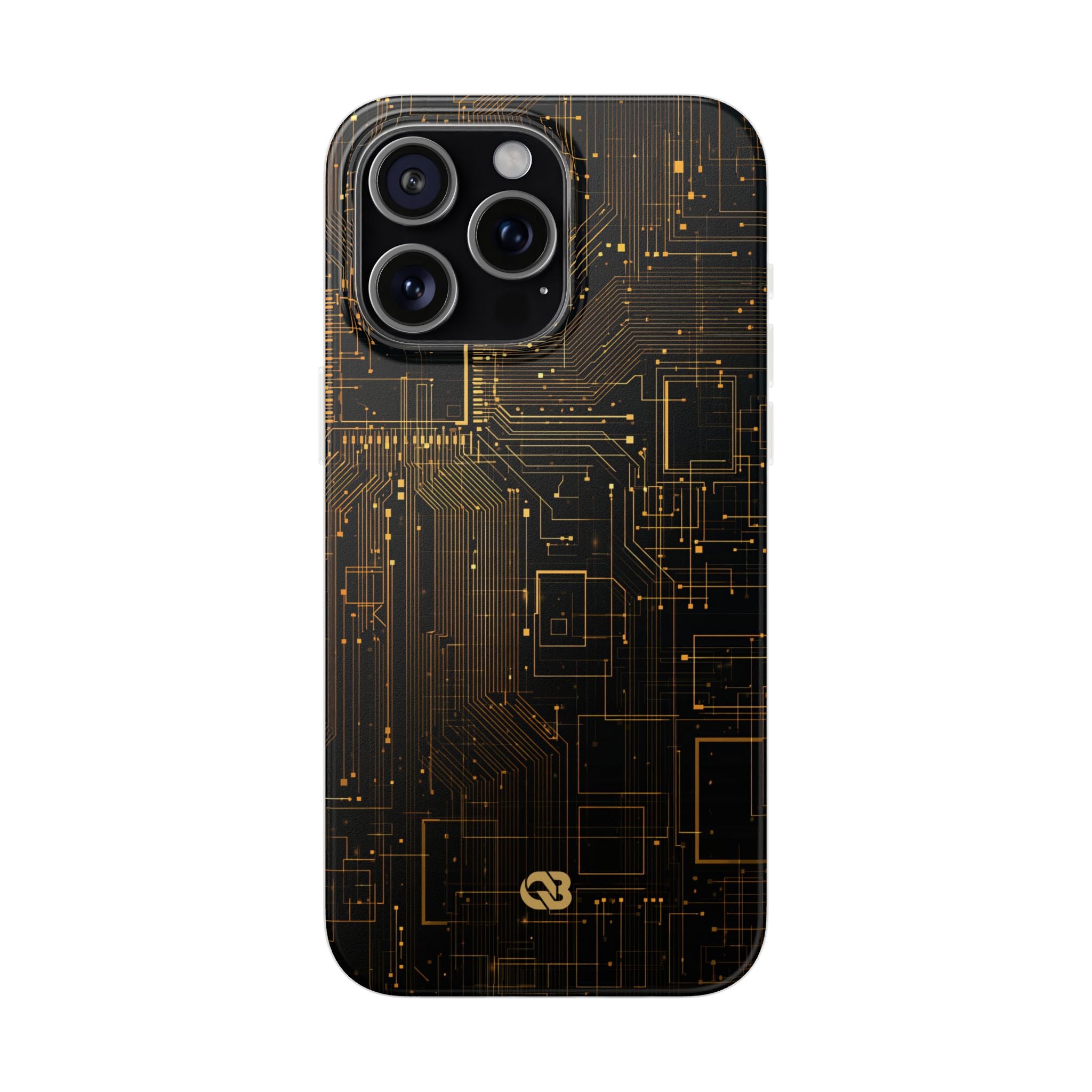 Gold Lite Phone Case for iPhone - Amber Core Mainframe