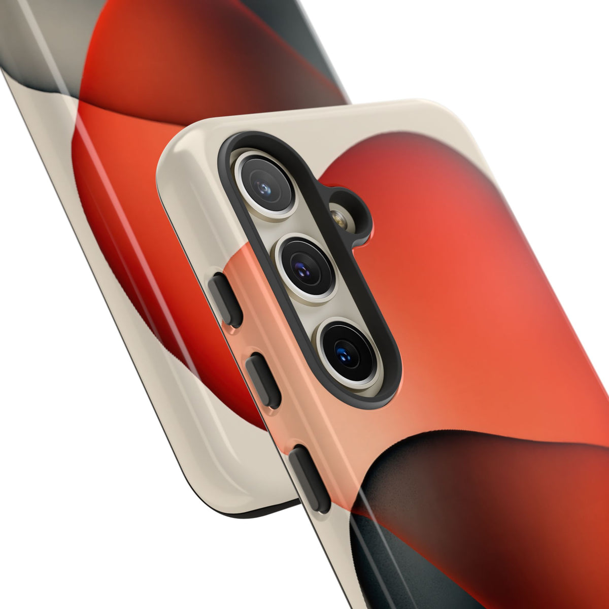 Translucent Crimson Form · Tough Phone Case for Samsung · Red
