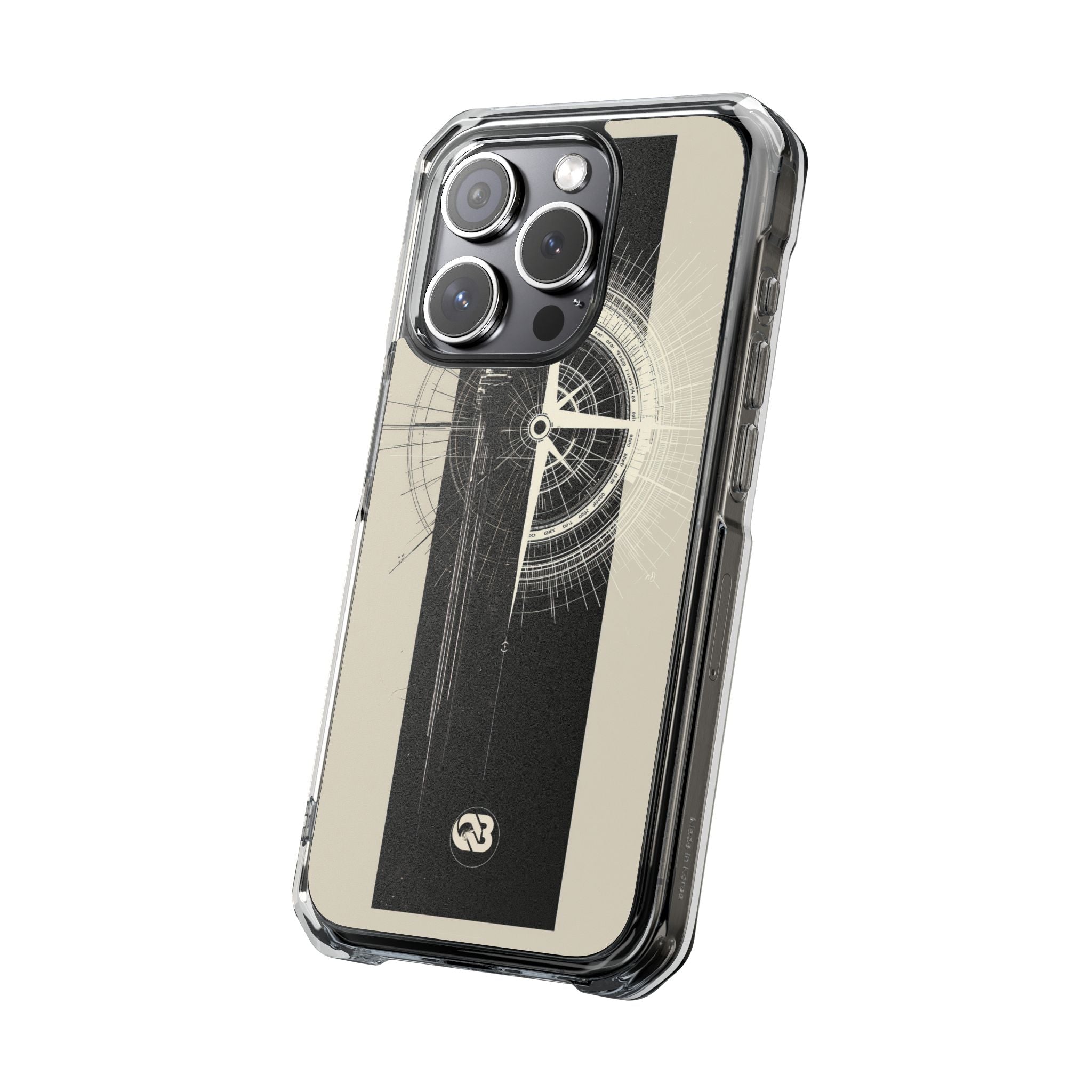 Beige Impact MagSafe Phone Case for iPhone - Zenith Vector Spire