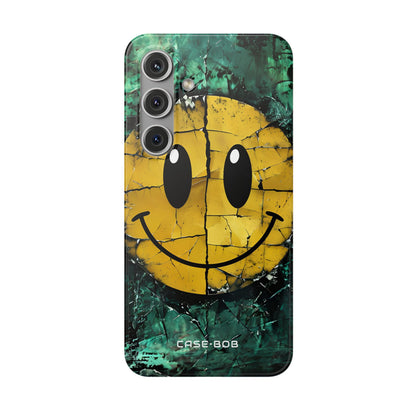 Cracked Smiley Samsung S24 Case - Soft