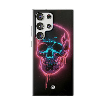 Neon Drip Skull · Lite Phone Case for Samsung · Black