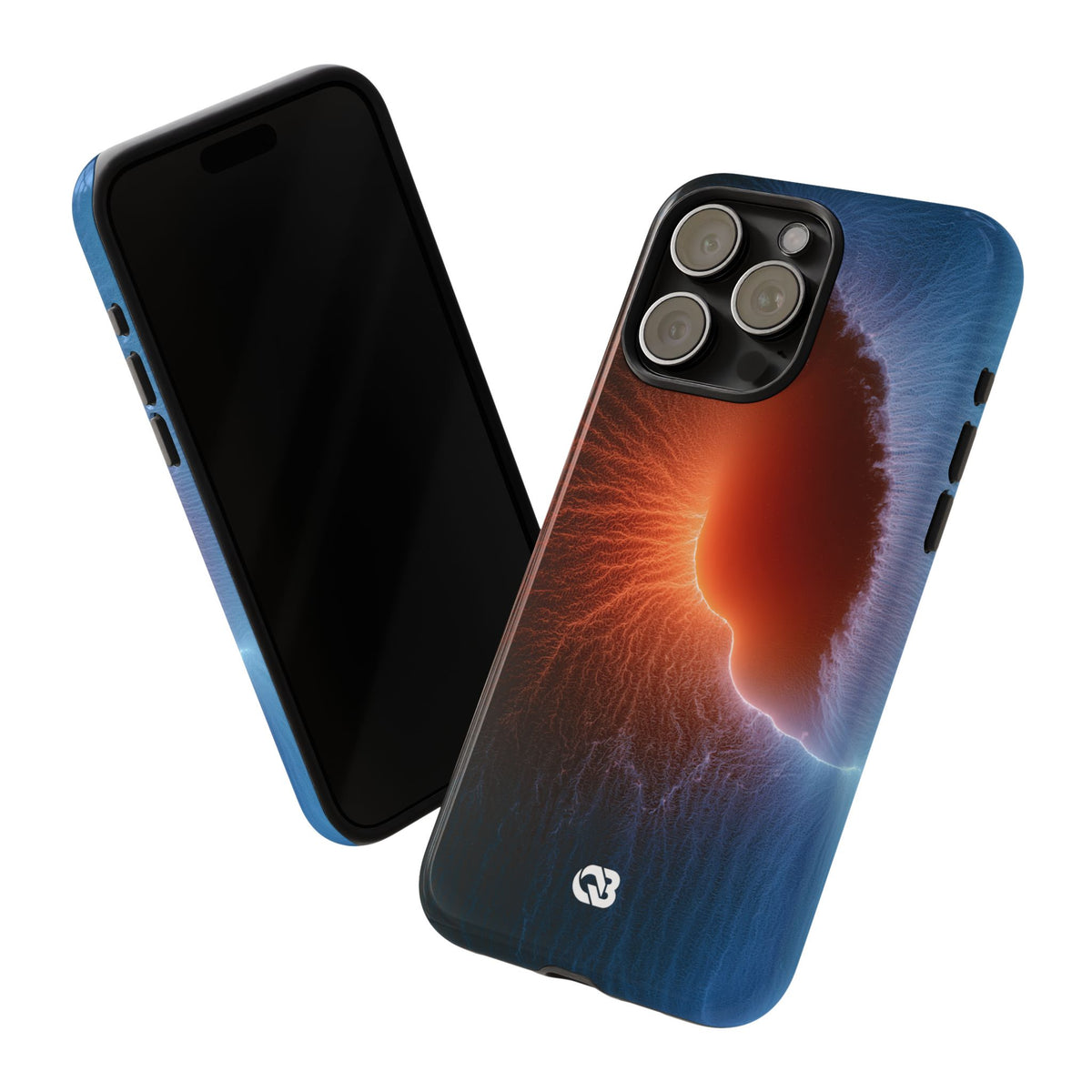 Thermal Aura Pulse · Tough Phone Case for iPhone · Blue