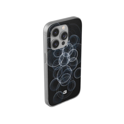Black Lite Phone Case for iPhone - Frosted Ring Matrix
