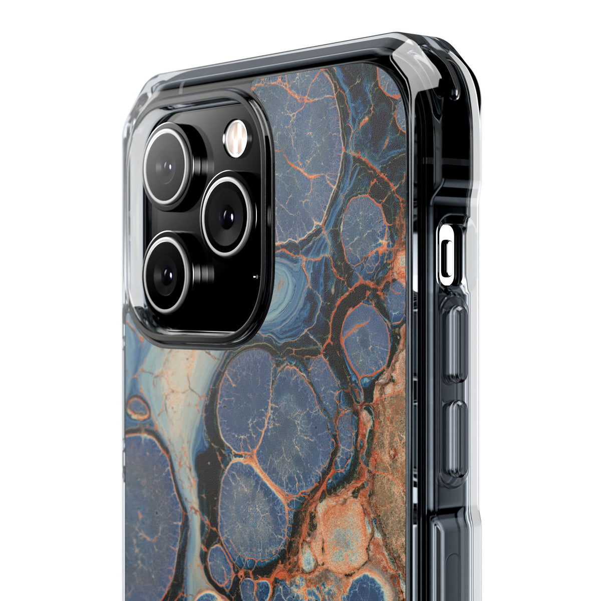 Astral Orb Resonance · Clear Impact Magnetic Phone Case for iPhone · Blue