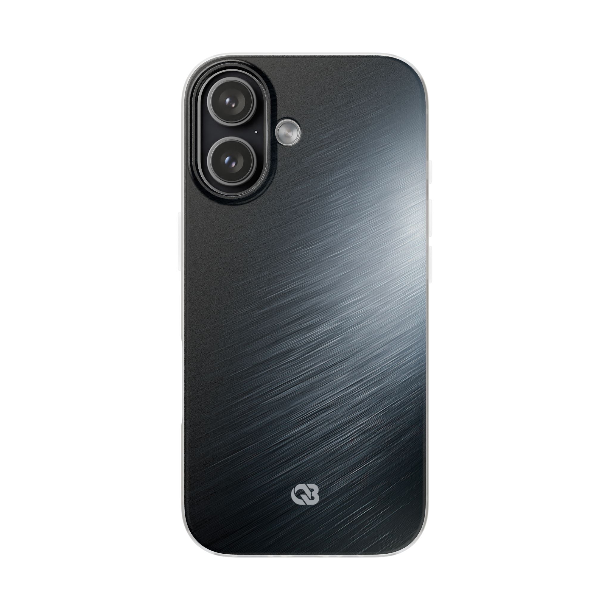 Grey Lite Phone Case for iPhone - Charcoal Brushed Steel