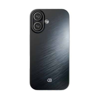 Grey Lite Phone Case for iPhone - Charcoal Brushed Steel