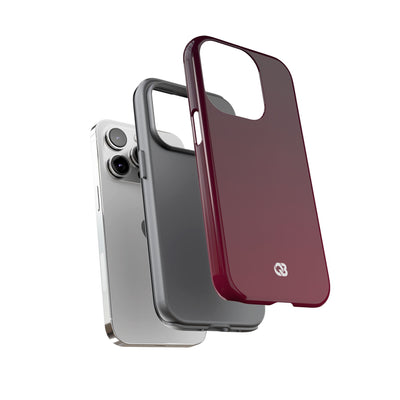 Red Tough Phone Case for iPhone - Deep Sangria Gradient