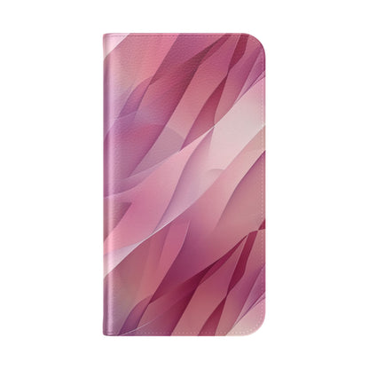 Pink Leafwave - iPhone 16 Max Case - Wallet