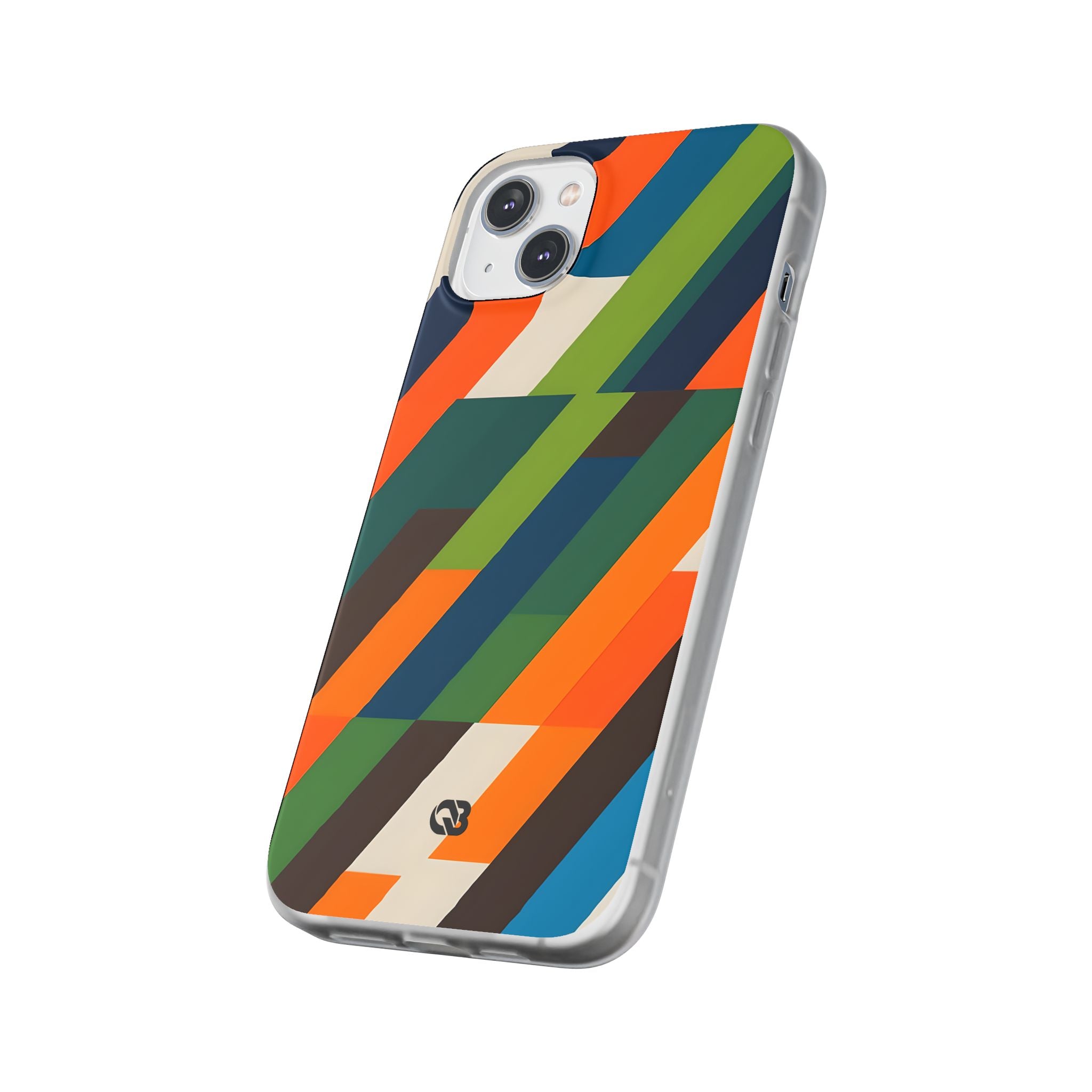 Angled Retro Mosaic · Soft Handyhülle für iPhone