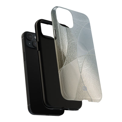 Silver Tough 2.0 Magsafe Phone Case for iPhone - Frosted Silver Mosaic