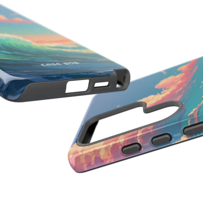 Turkoosi Curl Samsung S25 Ultra - Kova suojakotelo