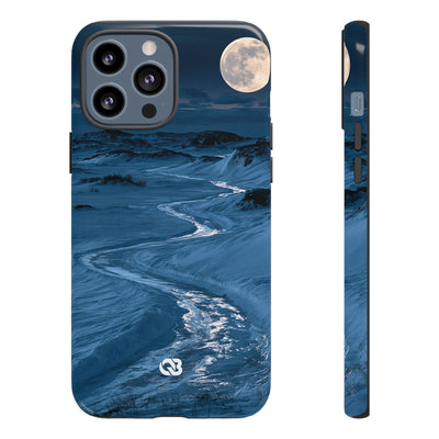 Arctic Moon Drift · Tough Phone Case for iPhone · Blue