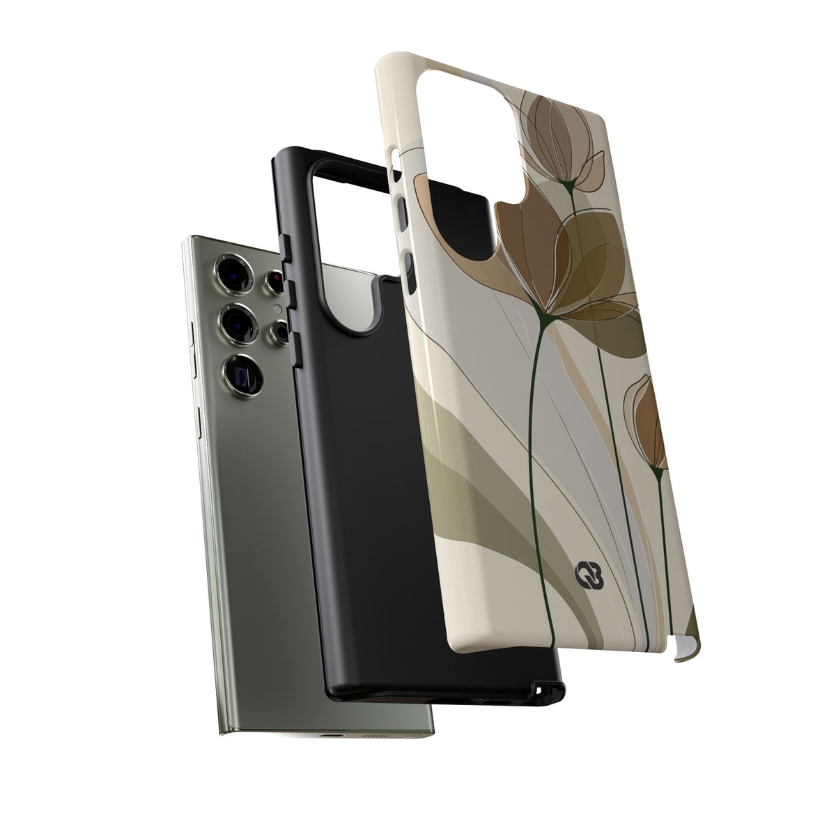 Translucent Petal Contour · Tough Phone Case for Samsung · Beige