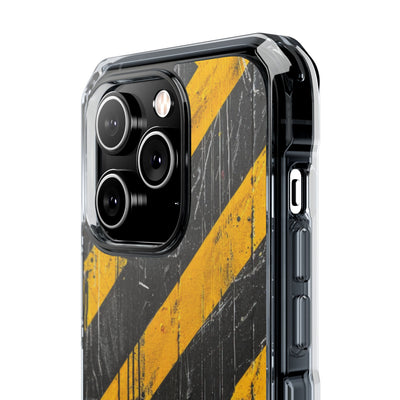 Urban Hazard Decay · Clear Impact Magnetic Phone Case for iPhone · Black