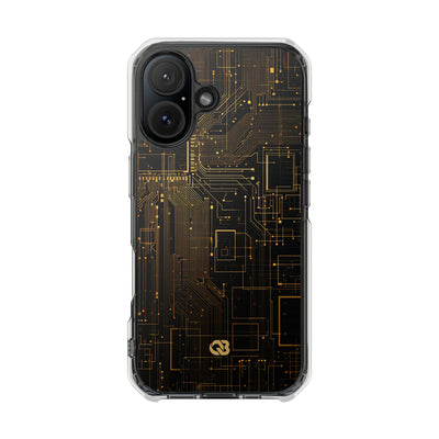 Gold Impact MagSafe Phone Case for iPhone - Amber Core Mainframe