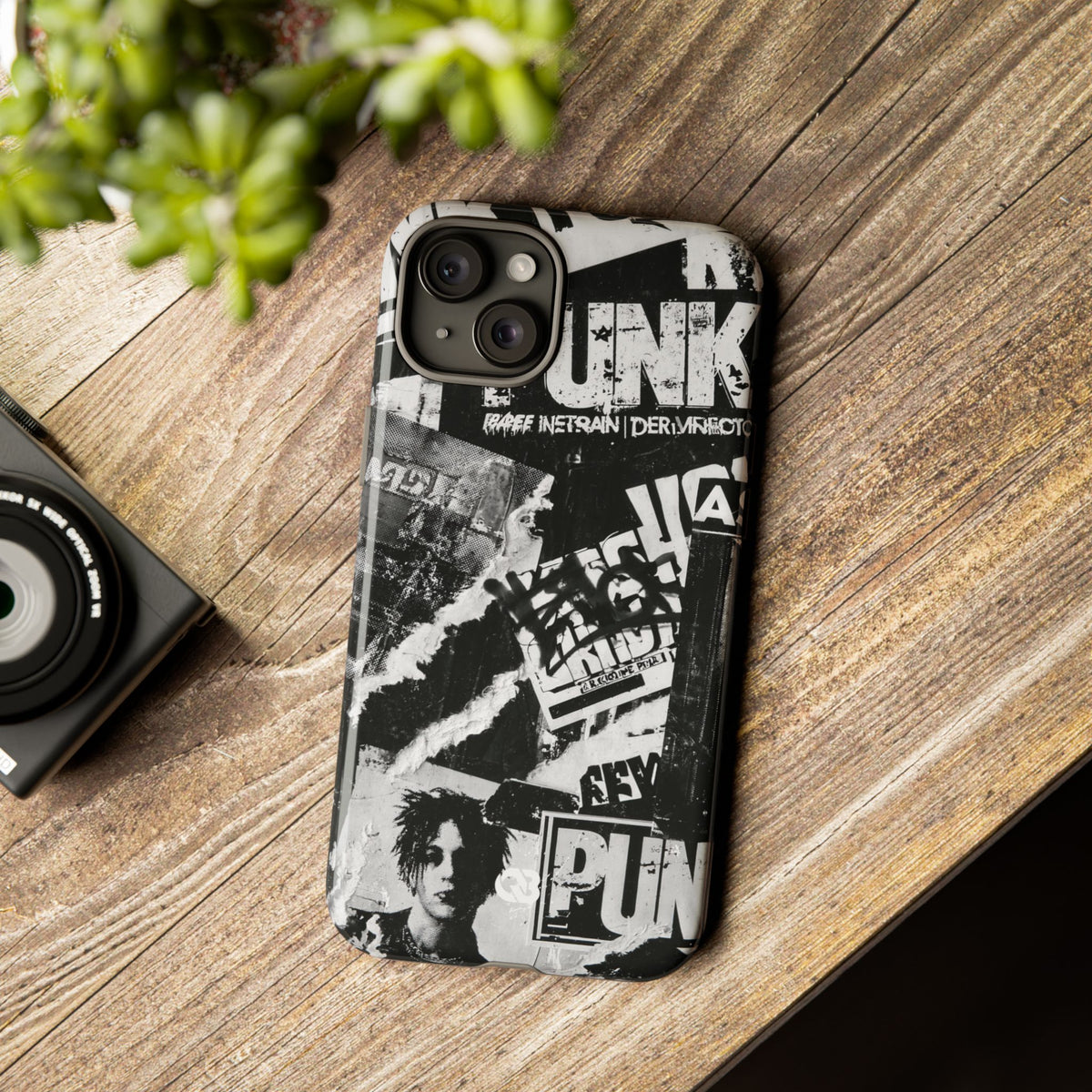 Underground Punk Collage · Tough Phone Case for iPhone · Black