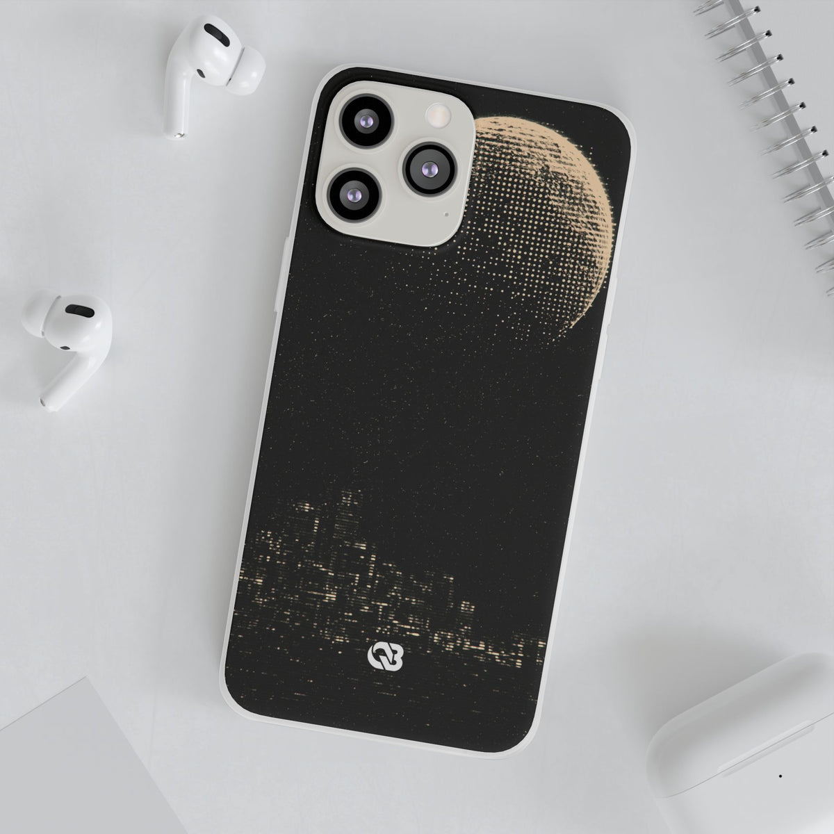 Lunar Metropolis Nocturne · Lite Phone Case for iPhone ·  Black