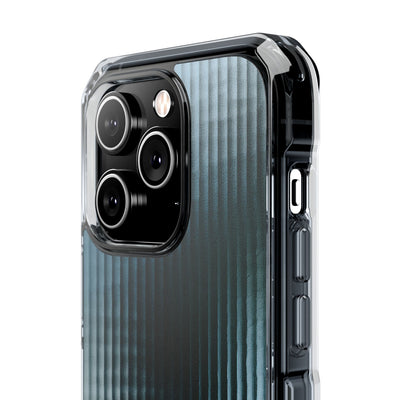 Blue Impact MagSafe Phone Case for iPhone - Glacial Reeded Glass