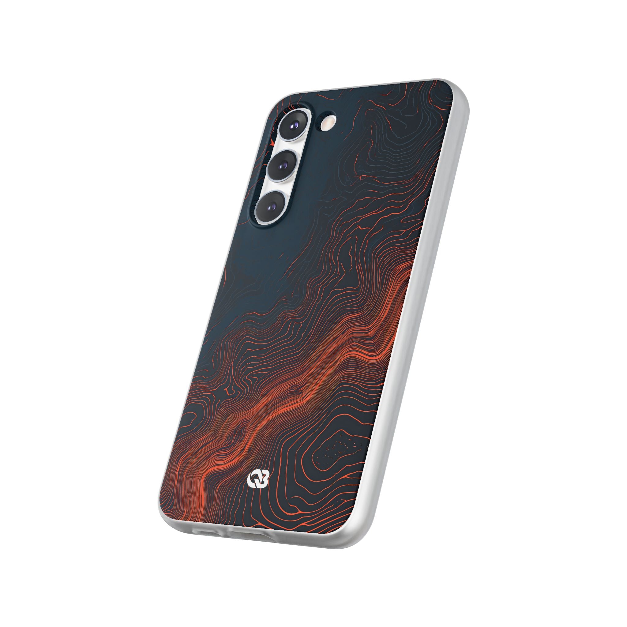 Black Lite Phone Case for Samsung - Volcanic Basalt Map