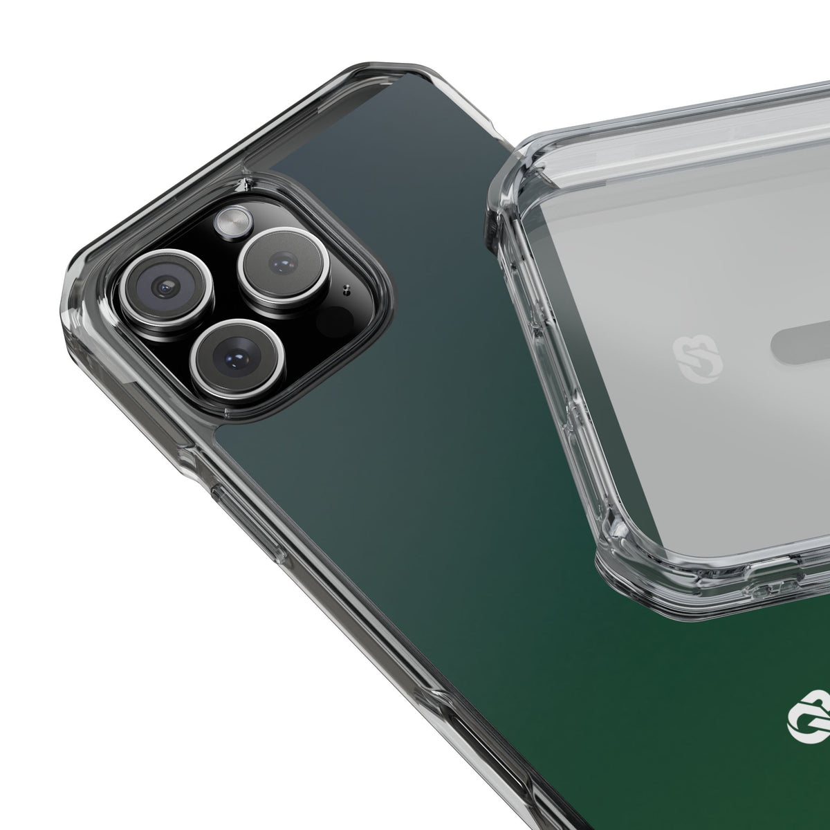 Deep Forest Nocturne · Clear Impact Magnetic Phone Case for iPhone · Green