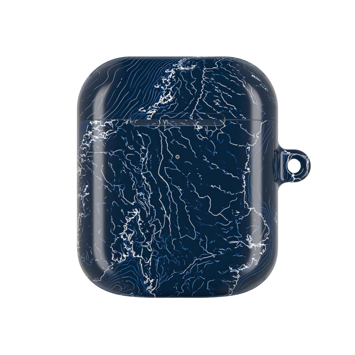 Nordic Contour Chart · Hard Case for AirPods & AirPods Pro · Blue