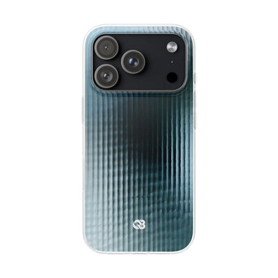 Blue Lite Phone Case for iPhone - Glacial Reeded Glass