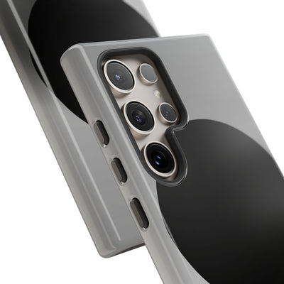 Grey Tough Phone Case for Samsung - Matte Onyx Sphere