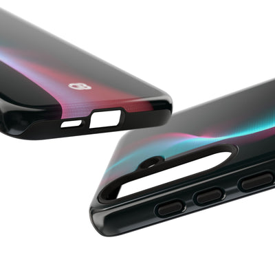 Neon Pixel Flow · Tough Phone Case for Samsung · Black