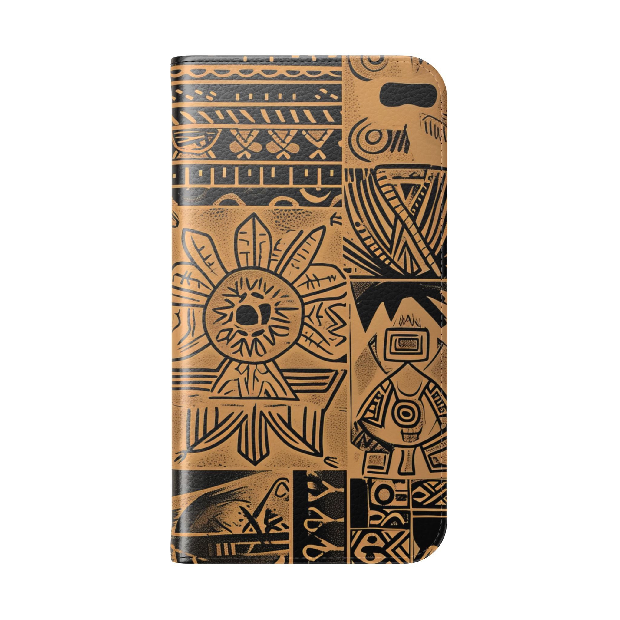 Hemelse Gezichten Bruin - iPhone 16 Pro Case - Portemonnee