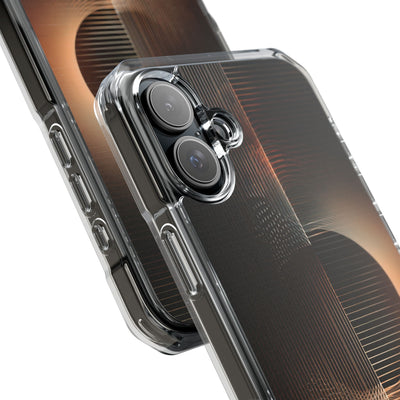 Amber Meridian · Clear Impact Magnetic Phone Case for iPhone · Black
