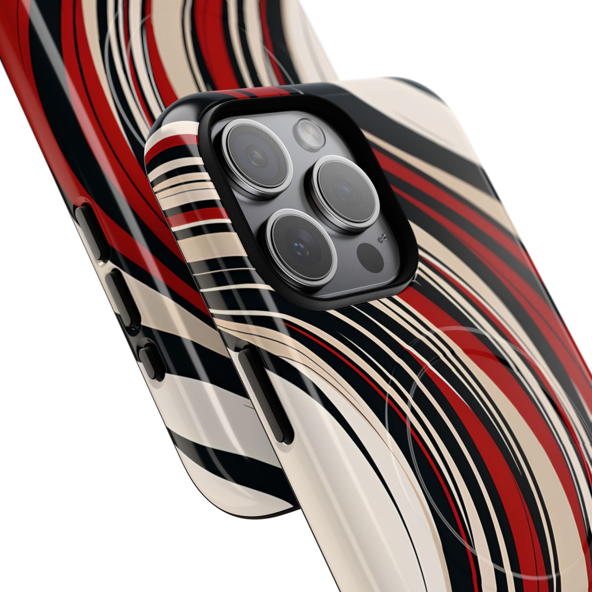 Crimson Flow Waves · Tough+ Magsafe