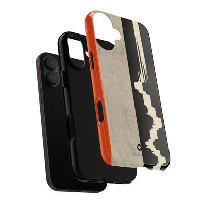 Orange Tough Phone Case for iPhone - Orange Monolith Rift