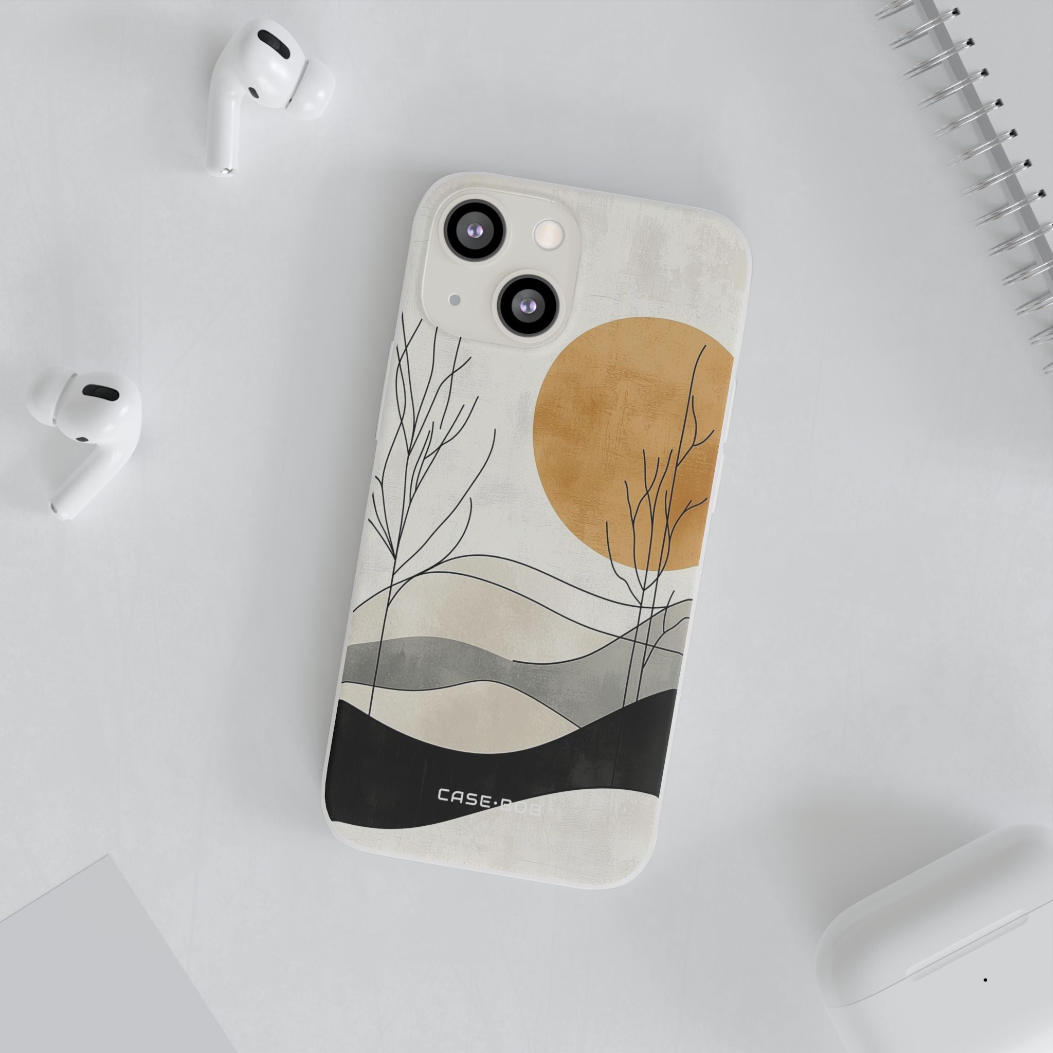 Orange Halo iPhone 13 mini Case - Soft