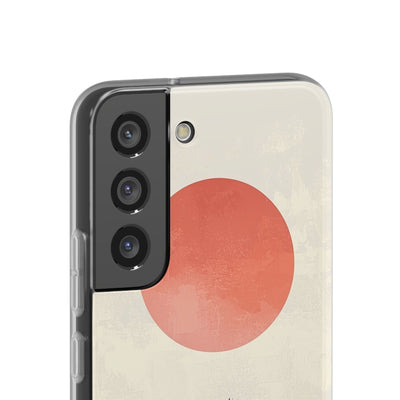 Crimson Sun Strokes · Soft Phone Case for Samsung
