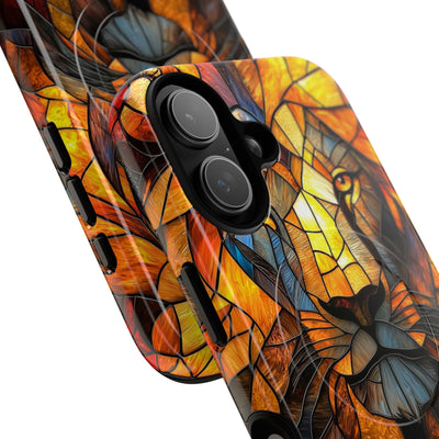 Amber Glass Lion · Tough+ Handyhülle für iPhone · Magsafe