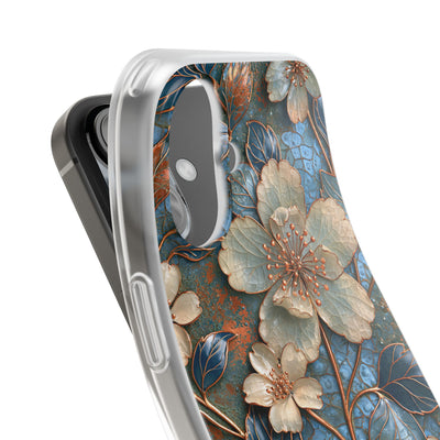 Gilded Blossom Reverie · Lite Phone Case for iPhone ·  Teal