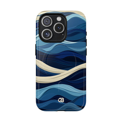 Cobalt Coast Layers · Coque de téléphone Tough+ pour iPhone · Magsafe