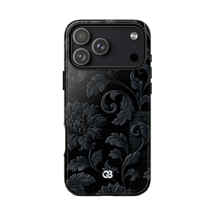 Obsidian Damask · Tough Phone Case for iPhone · Black