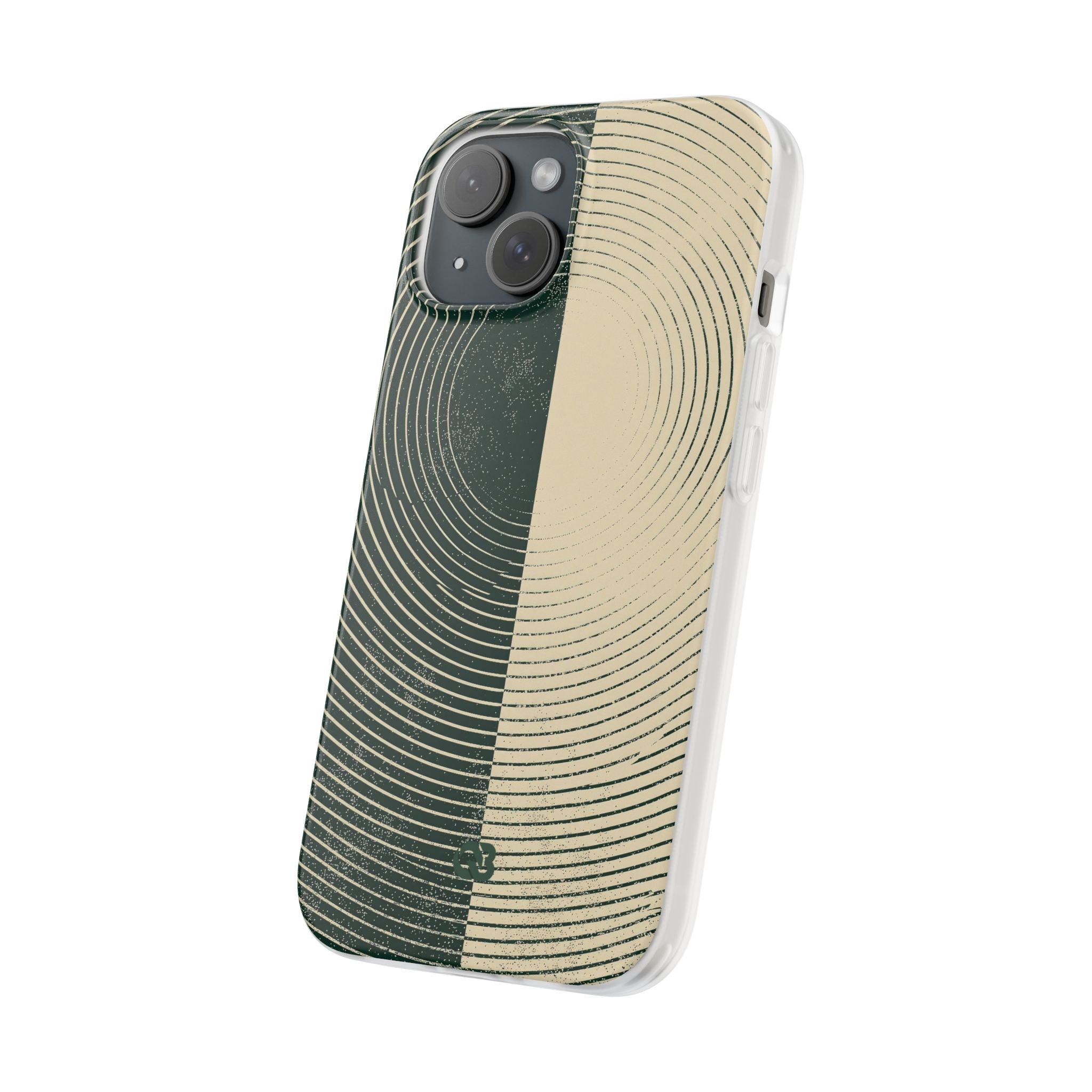 Green Lite Phone Case for iPhone - Evergreen Split Grain