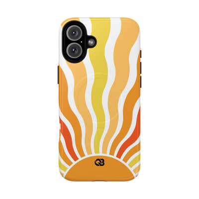Amber Solar Waves · Tough+ Phone Case for iPhone · Magsafe