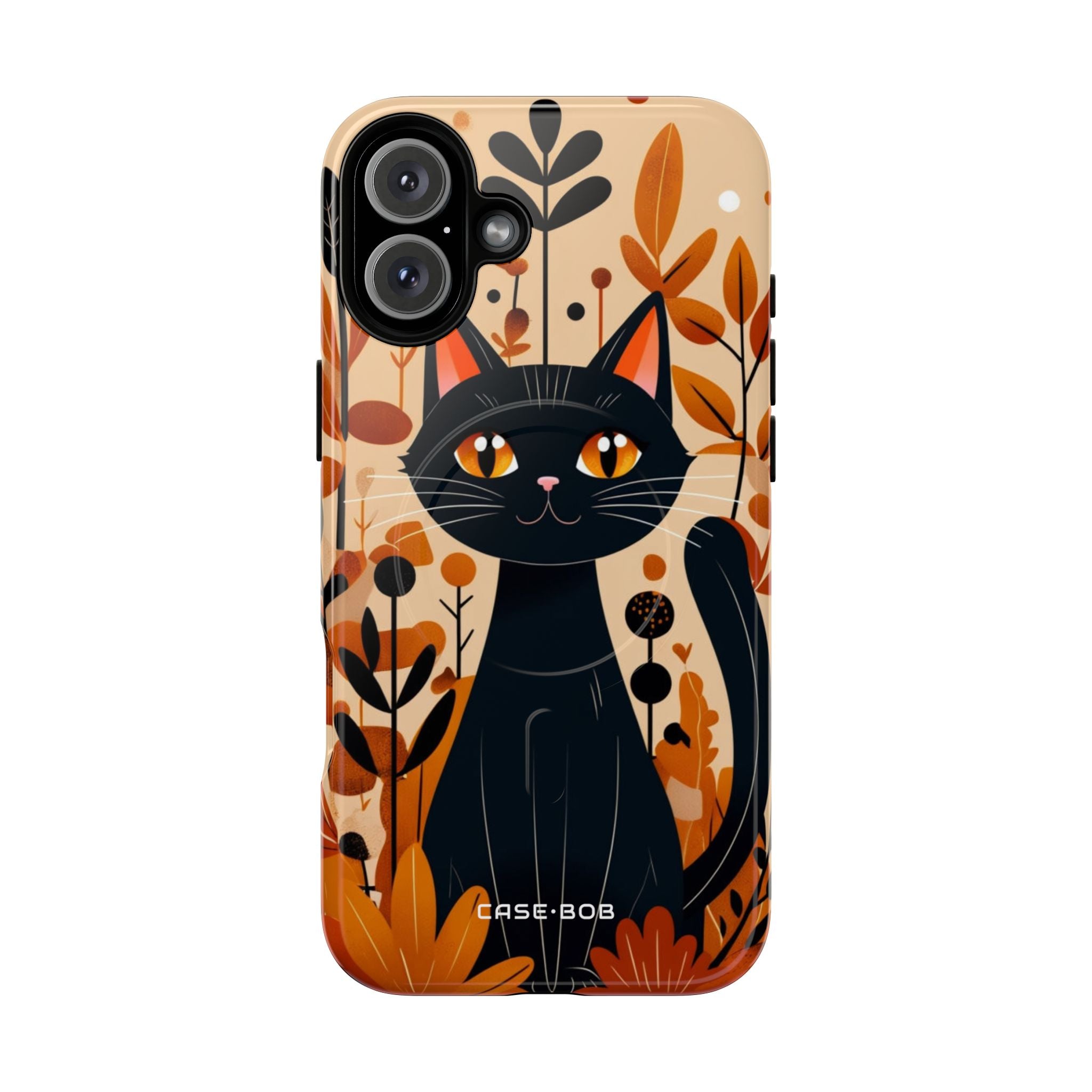 Black Cat Glow iPhone 16 Plus Case - Tough+