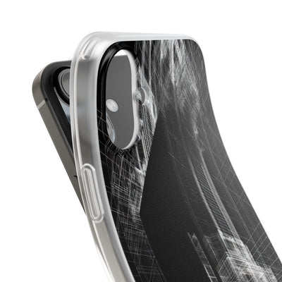 Black Lite Phone Case for iPhone - Ghost Urban Wireframe