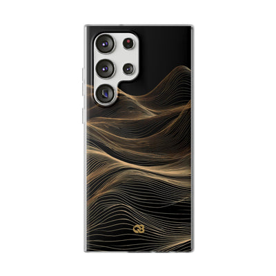 Black Lite Phone Case for Samsung - Copper Topo Ridge