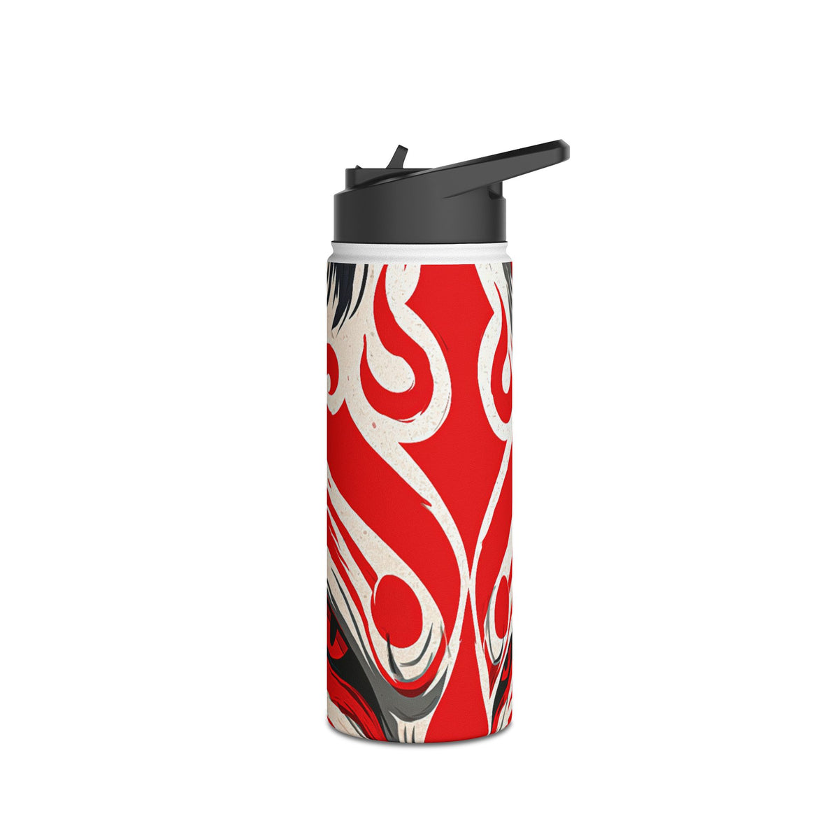 Crimson Kitsune Spirit · Insulated Water Bottle · Red