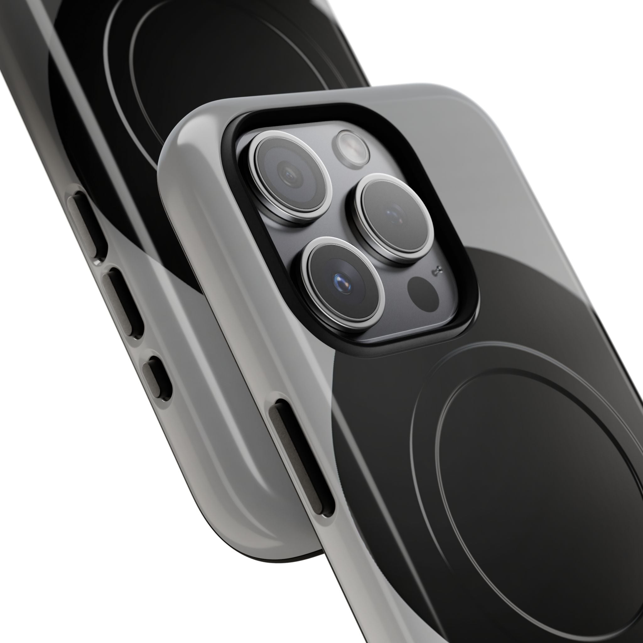 Grey Tough 2.0 Magsafe Phone Case for iPhone - Matte Onyx Sphere